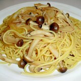 和風♪我が家の“きのこと玉ねぎのパスタ”